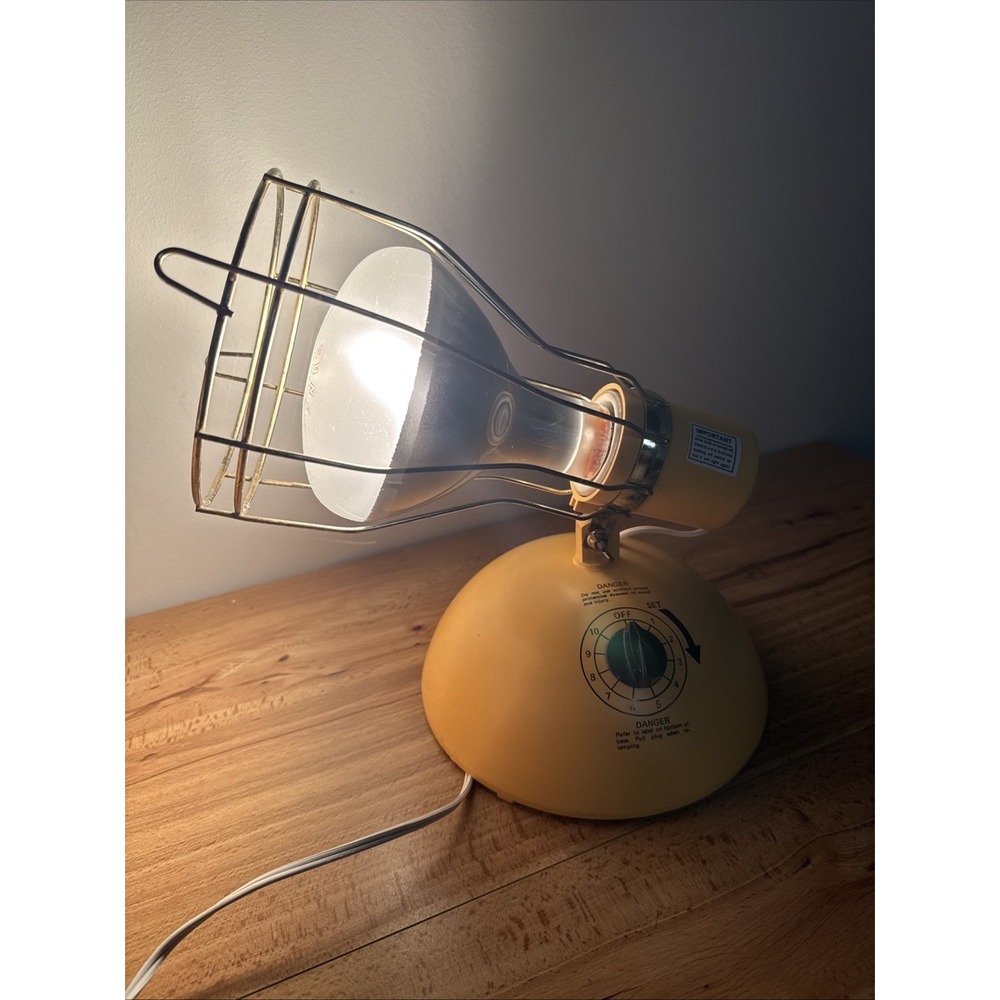 Vintage General Electric GE Deluxe Sunlamp Time-A-Tan Kit Model RSK6A- Works! - Picture 2 of 8